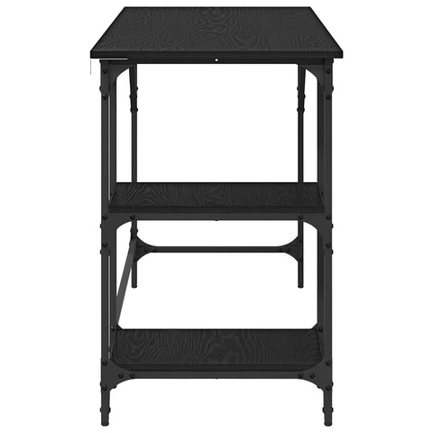 vidaXL Desk Black Oak 120 x 50 x 75 cm Engineered Wood
