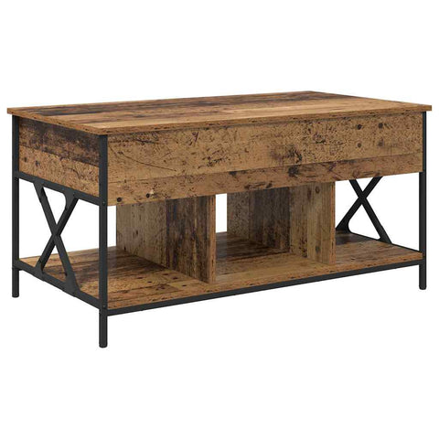 vidaXL Coffee Table Old wood 100 x 55 x 50 cm Engineered wood