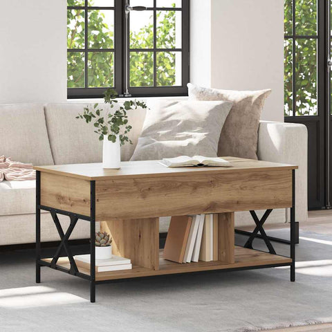 vidaXL Coffee Table Artisan oak 100 x 55 x 50 cm Engineered wood