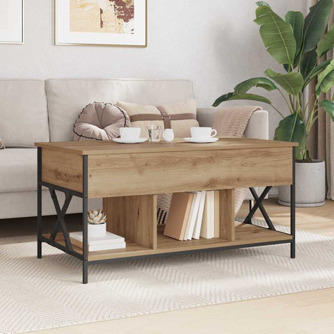 vidaXL Coffee Table Artisan oak 100 x 55 x 50 cm Engineered wood