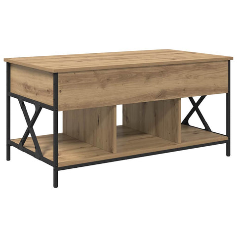 vidaXL Coffee Table Artisan oak 100 x 55 x 50 cm Engineered wood
