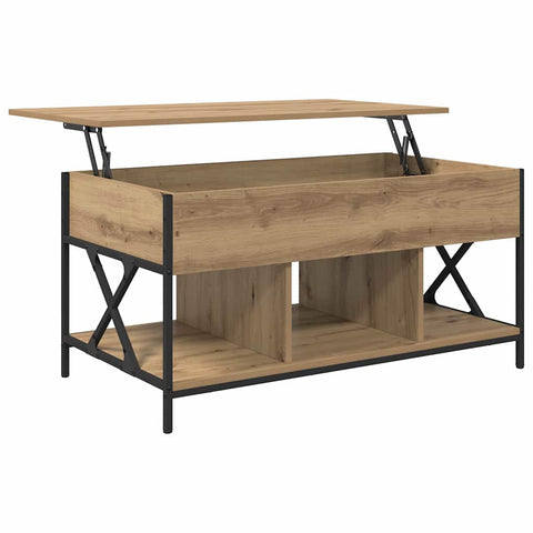 vidaXL Coffee Table Artisan oak 100 x 55 x 50 cm Engineered wood