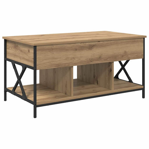 vidaXL Coffee Table Artisan oak 100 x 55 x 50 cm Engineered wood