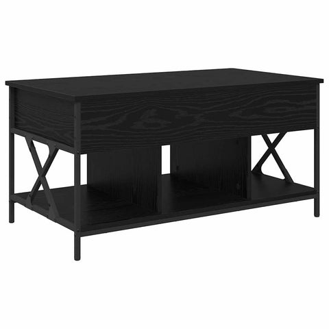vidaXL Coffee Table Black oak 100 x 55 x 50 cm Engineered wood