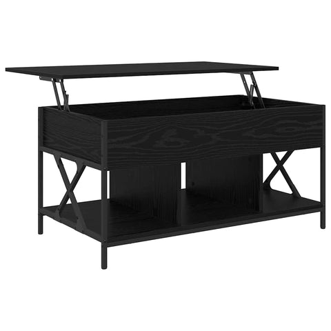 vidaXL Coffee Table Black oak 100 x 55 x 50 cm Engineered wood