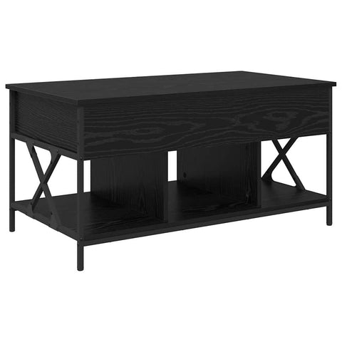 vidaXL Coffee Table Black oak 100 x 55 x 50 cm Engineered wood