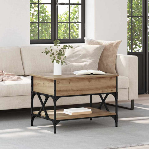 vidaXL Coffee Table Artisan Oak 70 x 50 x 50 cm Engineered Wood