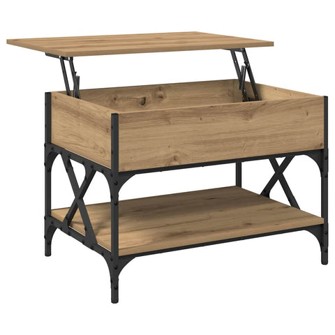 vidaXL Coffee Table Artisan Oak 70 x 50 x 50 cm Engineered Wood