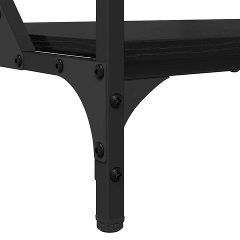 vidaXL Coffee Table Black Oak 70 x 50 x 50 cm Engineered Wood