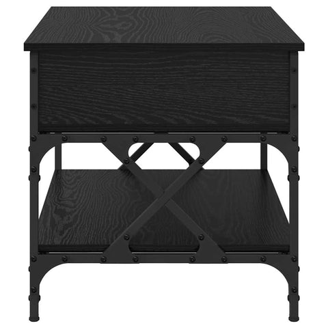 vidaXL Coffee Table Black Oak 70 x 50 x 50 cm Engineered Wood