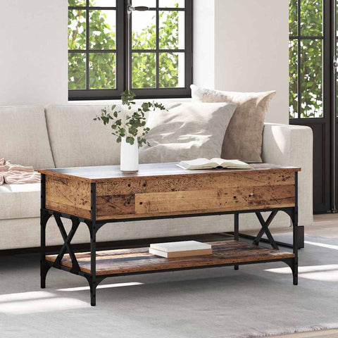 vidaXL Coffee Table Old Wood 100 x 50 x 50 cm Engineered Wood