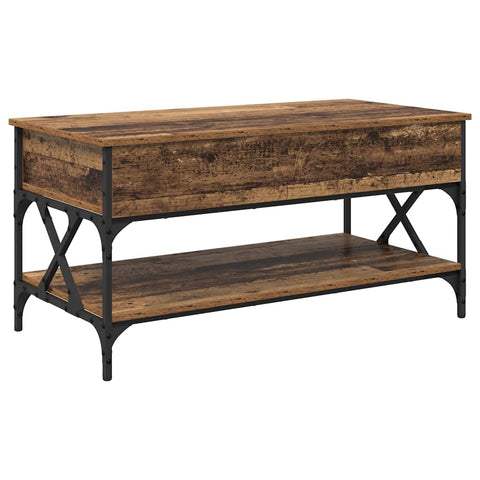 vidaXL Coffee Table Old Wood 100 x 50 x 50 cm Engineered Wood