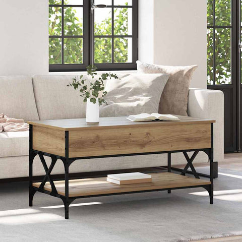 vidaXL Coffee Table Artisan Oak 100 x 50 x 50 cm Engineered Wood