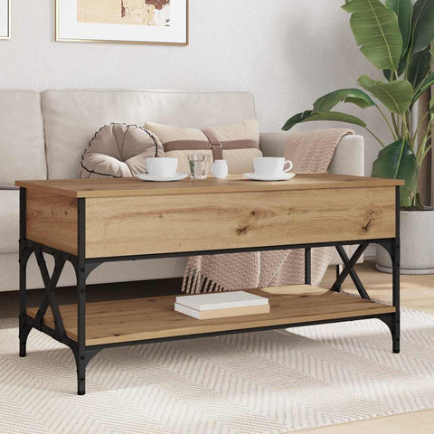 vidaXL Coffee Table Artisan Oak 100 x 50 x 50 cm Engineered Wood