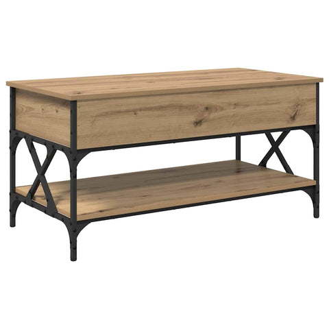 vidaXL Coffee Table Artisan Oak 100 x 50 x 50 cm Engineered Wood