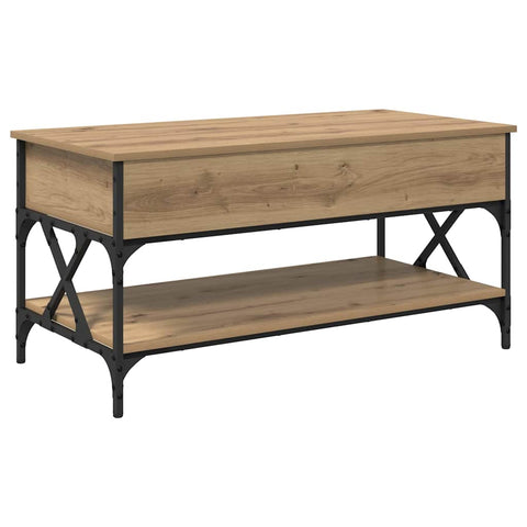 vidaXL Coffee Table Artisan Oak 100 x 50 x 50 cm Engineered Wood