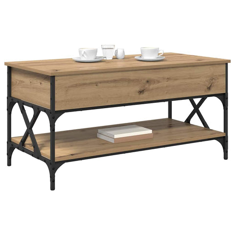 vidaXL Coffee Table Artisan Oak 100 x 50 x 50 cm Engineered Wood