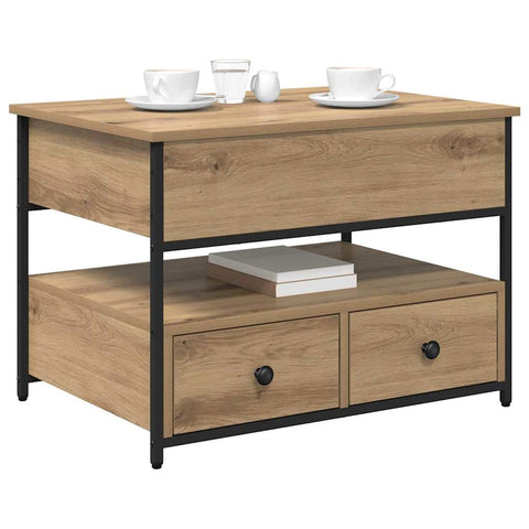 vidaXL Coffee Table with Drawer Artisan oak 70x50x50cm Engineered Wood