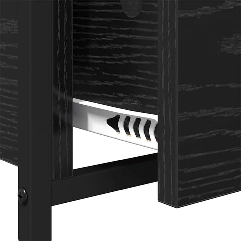 vidaXL Coffee Table with Drawer Black oak 70x50x50cm Engineered Wood