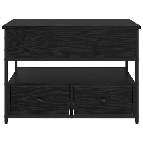 vidaXL Coffee Table with Drawer Black oak 70x50x50cm Engineered Wood