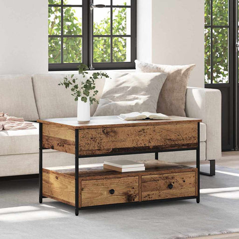 vidaXL Coffee Table Old Wood 85 x 50 x 50 cm Engineered Wood