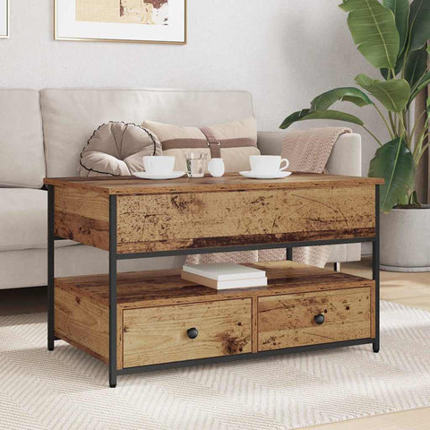 vidaXL Coffee Table Old Wood 85 x 50 x 50 cm Engineered Wood