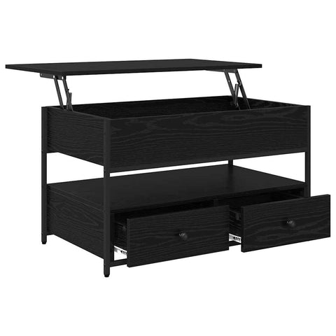 vidaXL Coffee Table Black Oak 85 x 50 x 50 cm Engineered Wood