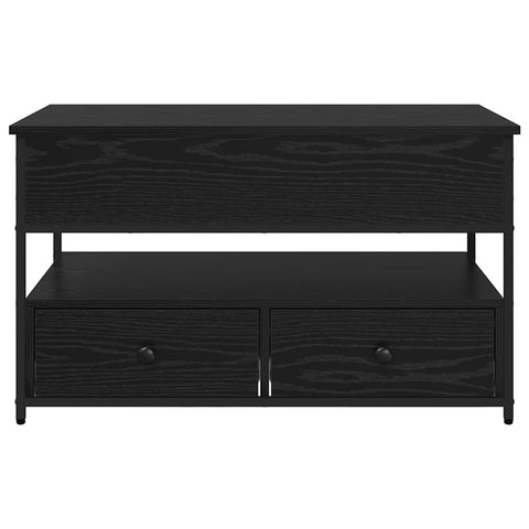 vidaXL Coffee Table Black Oak 85 x 50 x 50 cm Engineered Wood