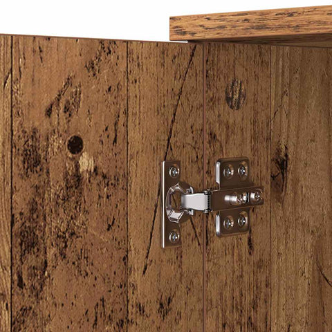 vidaXL Sideboard with Drawer Old Wood 59 x 39 x 80 cm Engineered Wood