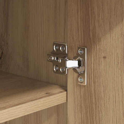vidaXL Sideboard Black oak 42.5 x 40 x 93 cm Engineered wood