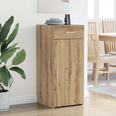 vidaXL Sideboard Black oak 42.5 x 40 x 93 cm Engineered wood