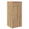 vidaXL Sideboard Black oak 42.5 x 40 x 93 cm Engineered wood