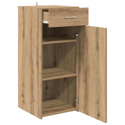 vidaXL Sideboard Black oak 42.5 x 40 x 93 cm Engineered wood