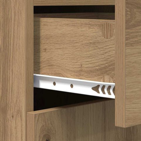 vidaXL Sideboard Artisan oak 42.5 x 40 x 93 cm Engineered wood
