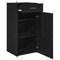 vidaXL Sideboard Black oak 42.5 x 40 x 93 cm Engineered wood