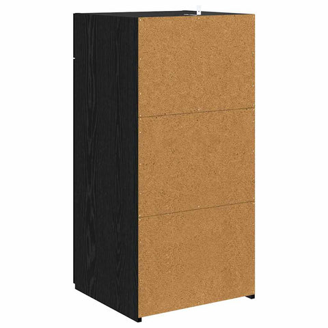 vidaXL Sideboard Black oak 42.5 x 40 x 93 cm Engineered wood