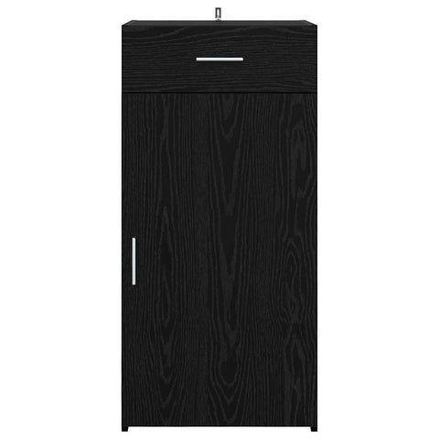 vidaXL Sideboard Black oak 42.5 x 40 x 93 cm Engineered wood