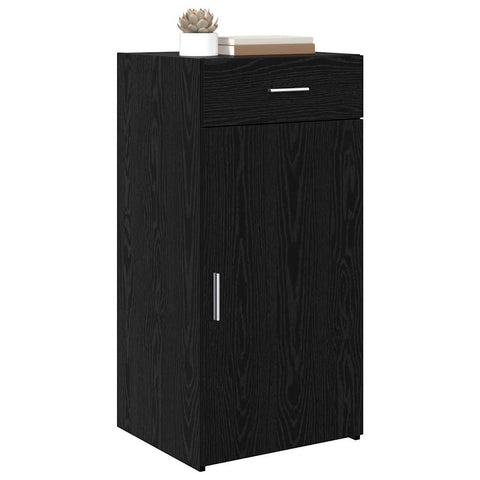 vidaXL Sideboard Black oak 42.5 x 40 x 93 cm Engineered wood