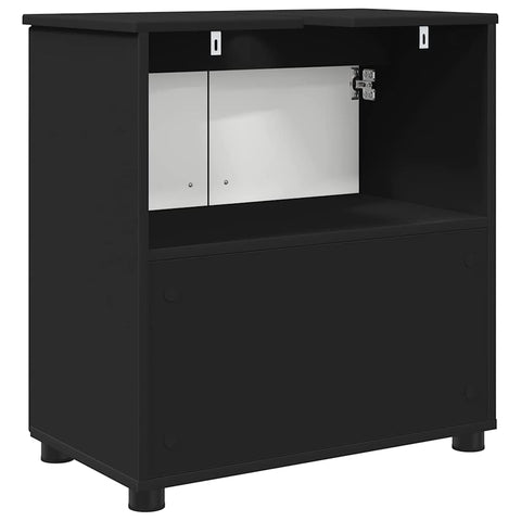 vidaXL Bathroom Cabinet Black 61 x 35 x 64 cm Engineered wood