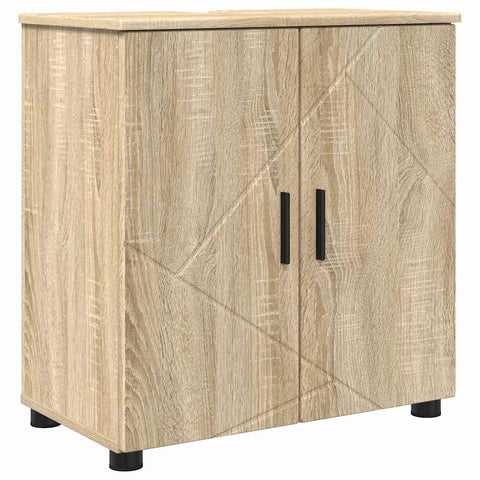 vidaXL Bathroom Cabinet Sonoma oak 61 x 35 x 64 cm Engineered wood