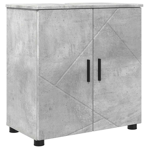 vidaXL Bathroom Cabinet Concrete grey 61 x 35 x 64 cm Engineered wood