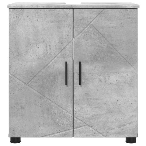 vidaXL Bathroom Cabinet Concrete grey 61 x 35 x 64 cm Engineered wood