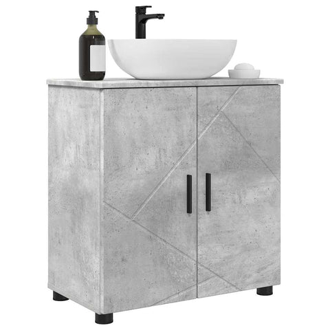 vidaXL Bathroom Cabinet Concrete grey 61 x 35 x 64 cm Engineered wood