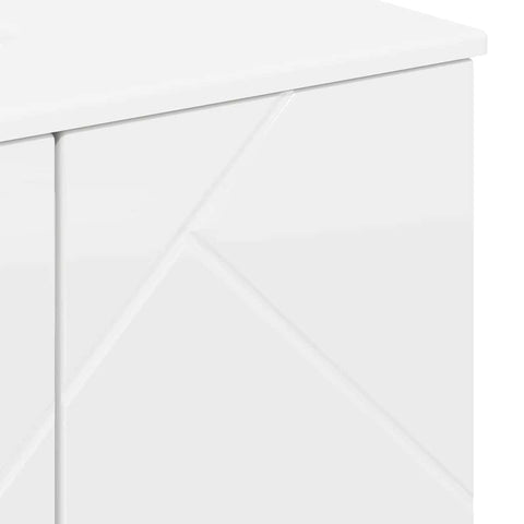 vidaXL Bathroom Cabinet with Shelf High gloss white 61 x 35 x 64 cm