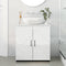 vidaXL Bathroom Cabinet with Shelf High gloss white 61 x 35 x 64 cm