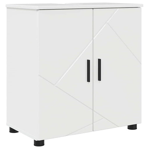 vidaXL Bathroom Cabinet with Shelf High gloss white 61 x 35 x 64 cm