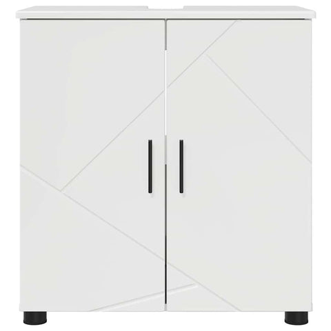 vidaXL Bathroom Cabinet with Shelf High gloss white 61 x 35 x 64 cm