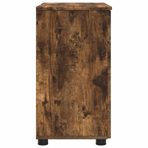 vidaXL Bathroom Cabinet Smoked oak 61 x 35 x 64 cm Engineered wood