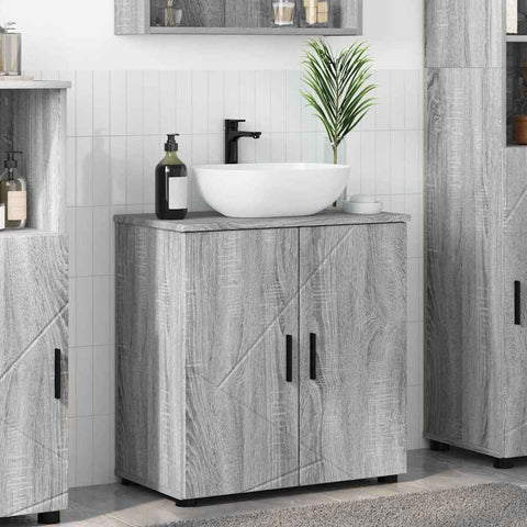 vidaXL Bathroom Cabinet Grey sonoma 61 x 35 x 64 cm Engineered wood