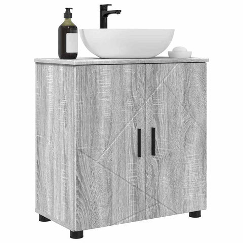 vidaXL Bathroom Cabinet Grey sonoma 61 x 35 x 64 cm Engineered wood